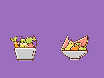 蔬菜和水果 水果 蔬菜 配色