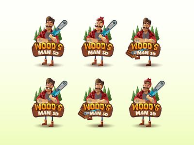 WOODS MAN design game gamedesign icon illustration ux