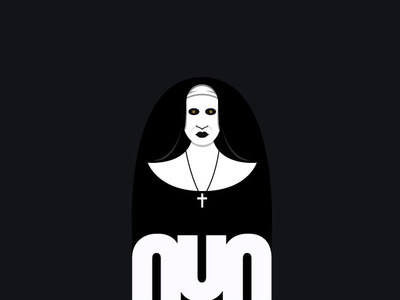 THE NUN II adobe illustrator illustration minimal nun the nun the nun ii