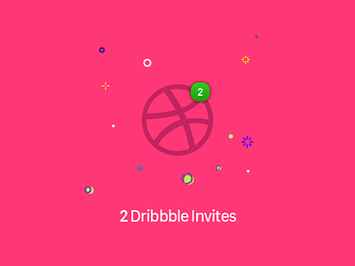 2 dribbble invitations design dribble invites two