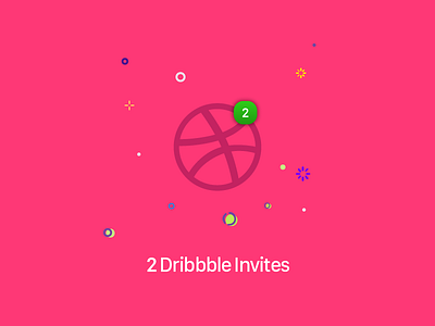 2 dribbble invitations