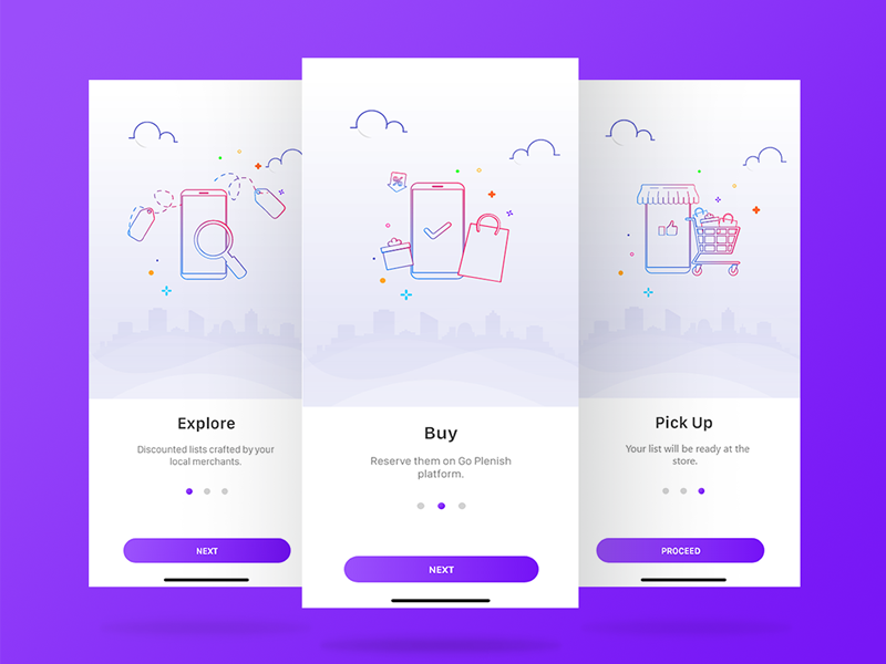 Goplenish Onboarding by Pebels Design Studio on Dribbble