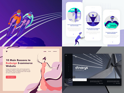 Top 4 Designs animation graphic design illustarion interaction top4 top4shots uiuxdesign vector artwork web concept year in review
