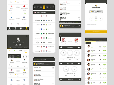 Bookbreakrs android application bets bookbreakrs football football predictors interface ios mobile app mockups soccer uiux website