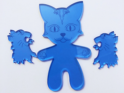 Laser cut character designs cats character designs cnc kitten lasercutting