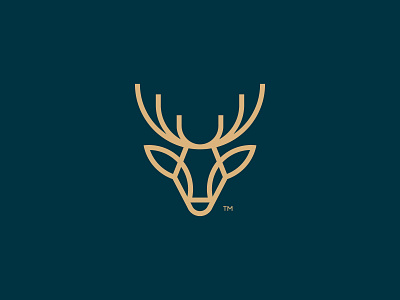 Deer adobe illustrator brand brand identity branding identity identity design logo logo design logo designer mark