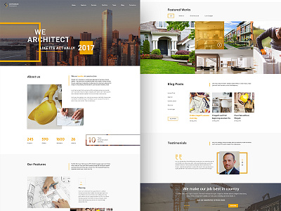 Architecture Development - Modern Constuction Website Template