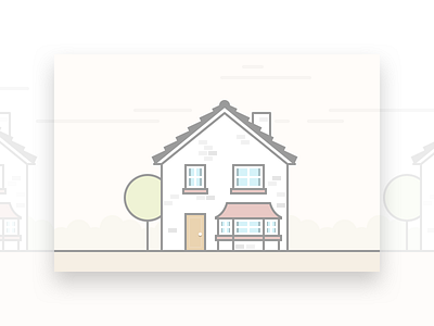 Detached house building detached house flat illustration separate house single family detached home