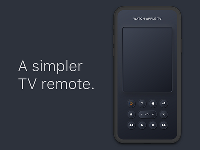 A simpler TV Remote