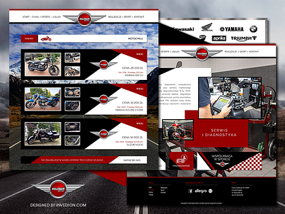 🛵 Kujawa Motor - Motorbikes, Scooters, Quads Website black branding design moto motor motorbike motorcycle motorsport quad red road scooter ui web web design webdesign website website concept websites white