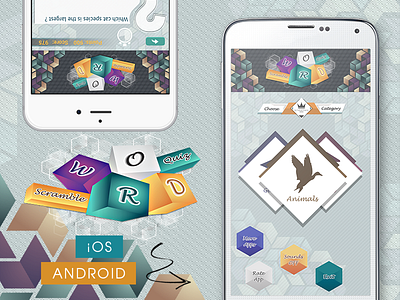 📱 Word Scramble Quiz Mobile App For Android & iOS