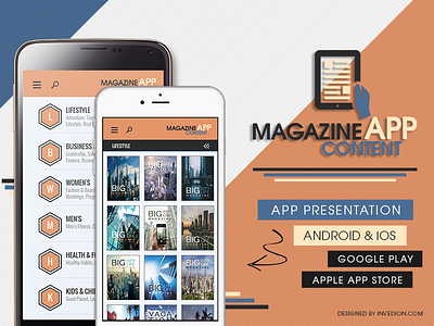 📚 Magazine Books Newspaper Content App For Android iOS android app article books business invites ios app magazine mobile app newspaper phonegap publication ui
