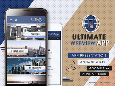 📱 Ultimate Webview App Android & iOS [web to app] android business ecommerce invitation invites ios ipad mobile app news shop web website