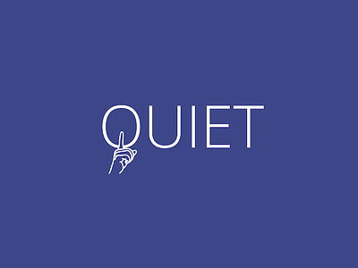 Quiet illustration quiet typography