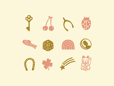 Good Luck! good luck charms icon illustration illustrator luck procreate vector