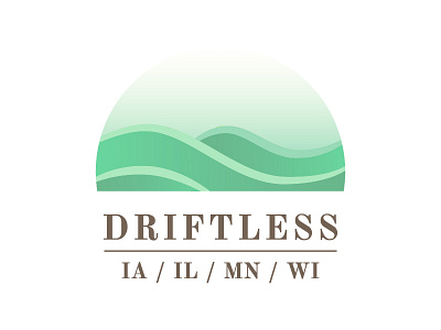 Driftless flowing green hills