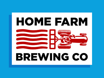 Home Farm beer illustration logo