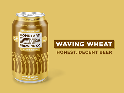 Waving Wheat beer illustration wheat