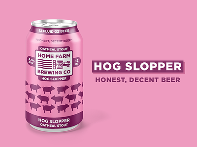 Hog Slopper beer branding pig product