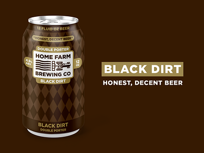 Black Dirt beer branding