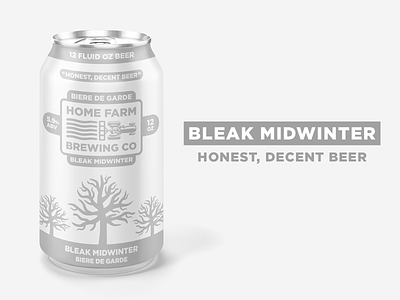 Bleak Midwinter beer branding trees