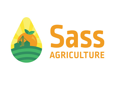 Agricultural Logo agriculture farm orange