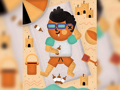 beach guy beach guy childrens illustrator editorial