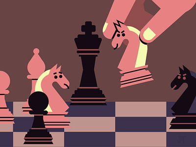 Chess is fun chess editorial graphic design illustration illustrator