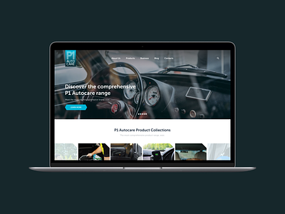 P1 autocare car design product ui ux web web design website