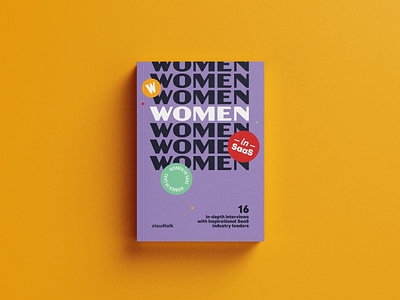 Women in SaaS Cover book cloudtalk cover download ebook interviews phone purple saas sticker telecomunication women yellow