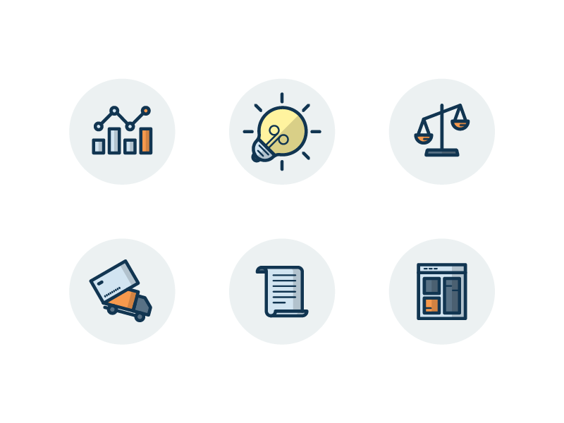 Eshopista Icons van eshop sheet book web graph fill stroke light bulb icon icons