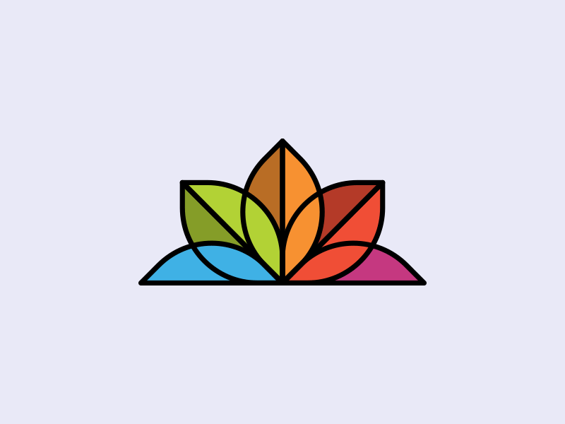 Leaves/Petals animation colorful colors flower illustration leaf leaves logo mark petals rainbow symbol