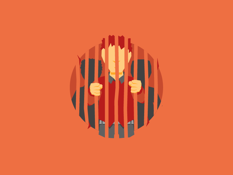 Jail Time bars behind bars cowboy enemy red wanted law wild west western bad guys jail