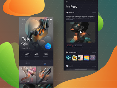 Social media APP-User Interface Design app social media ui