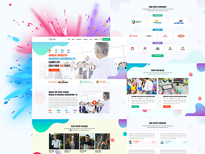 Agenda Event Conference Psd Template business clean concert conference creative event event management meetup modern music responsive schedule seminar speakers summit tickets workshop