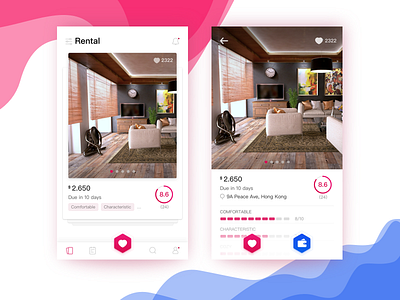 House rental app concept app concept house rental app