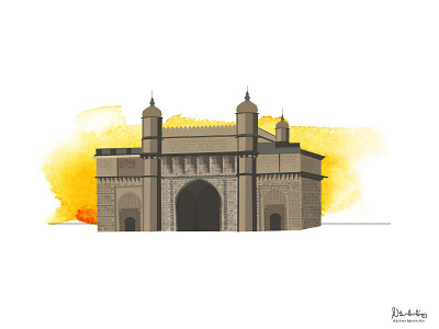 Gateway Of India flatdesign gateway illustration illustrationdiaries india mumbai of