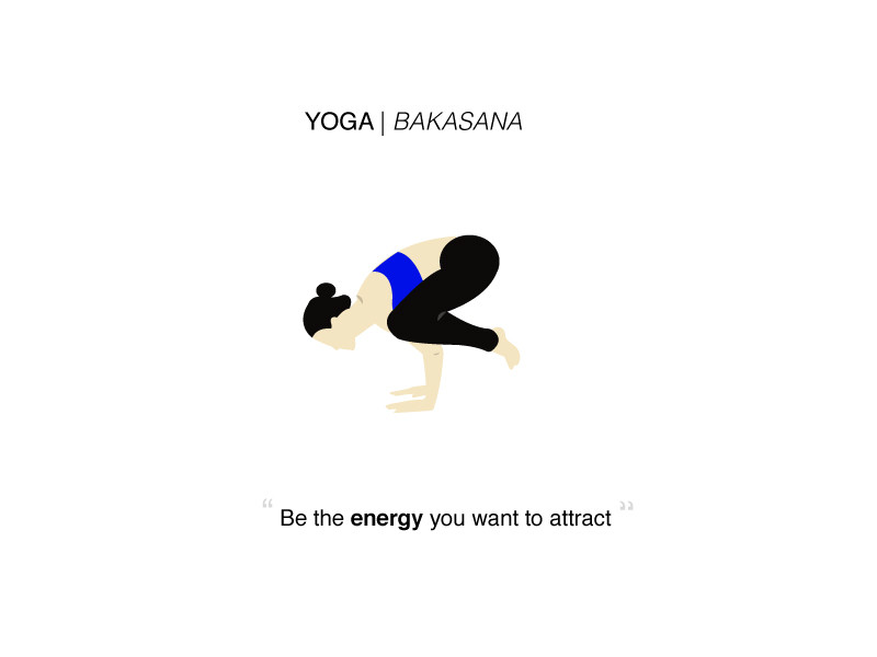 Yoga GIF Bakasana asana bakasana gif illustration poweryoga yoga yogahealth yogaindia yogajournal yogapose yogaseries