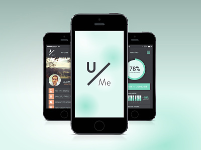 U/Me iOS Interface 2 app chart interface ios layout typography ui