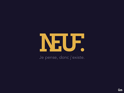 NEUF Logo Design branding design existence flat graphic icon illustration inspiration logo neuf pense slogan typography ued ui ux vector