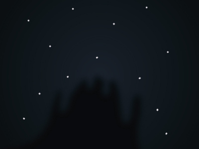 A Moment Under The Stars moment sky stars summer night vector illustration