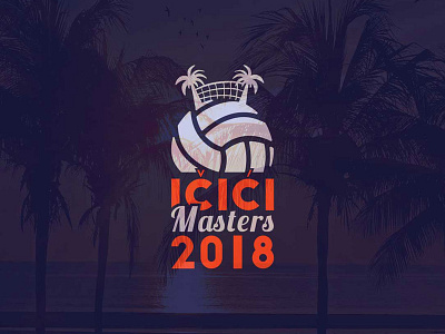 Ičići Masters 2018 - Logo Design & Art Direction art direction beach volleyball branding design logo logo design sports sports branding volleyball