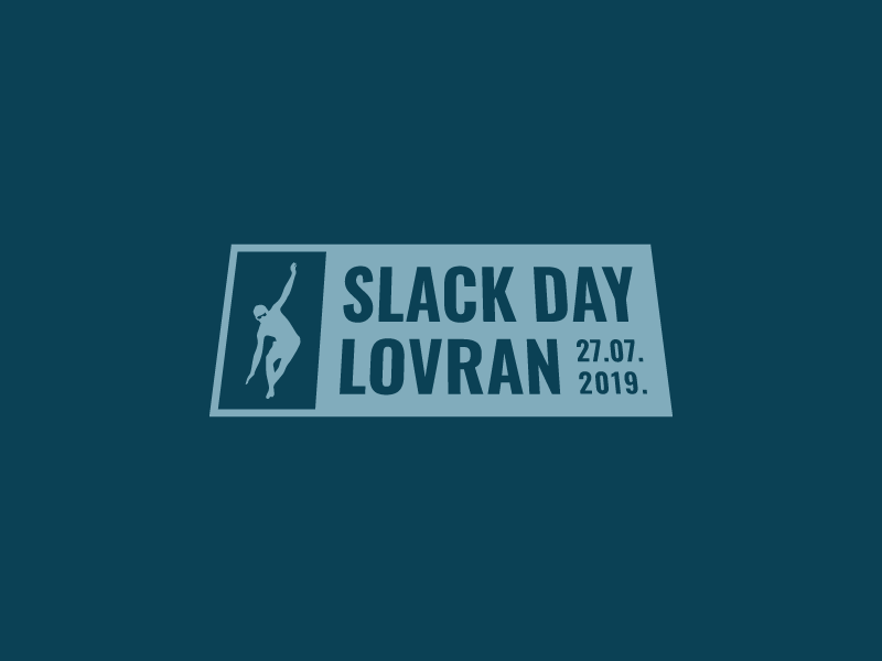 Slack Day Lovran 2019 - Logo Design flat design logo logo design slack slack day sports sports design