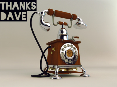 New Vintage Telephone 3D Model