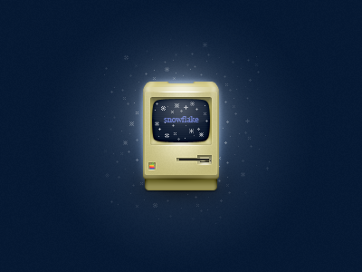 All I want for Christmas all i want for christmas apple christmas first mac macintosh snow snowflake vintage