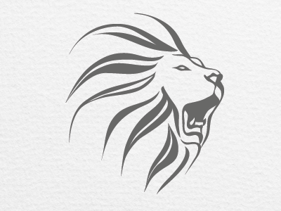 SPM mark black branding lion logo white