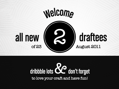 Welcome to Dribbble for fun type typography welcome