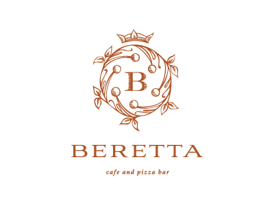 Beretta vector illustration logo monogram sketch