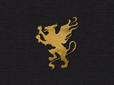 The Gryphon - Solid griffin gryphon heraldry illustration logo