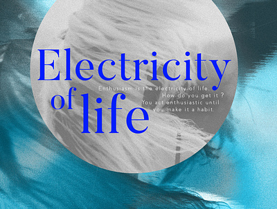 Electricity of life abstract art album album cover collage gradient gradient design gradients music noise photoshop poster typography